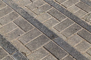 Image showing part of the road made of concrete tile