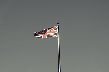 Image showing Vintage looking UK Flag