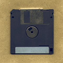 Image showing Vintage looking Magnetic floppy disc