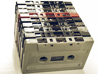 Image showing Vintage looking Tape cassette