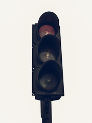 Image showing Vintage looking Traffic light semaphore