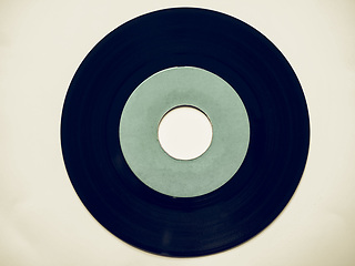 Image showing Vintage looking Vinyl record 45 rpm