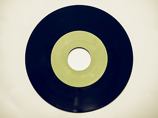 Image showing Vintage looking Vinyl record 45 rpm