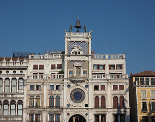 Image showing St Mark clock tower in Venice