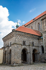 Image showing Old St. Procopius basilica and monastery, town Trebic, Czech Republic