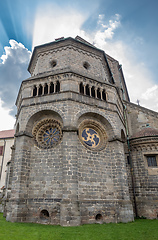 Image showing Old St. Procopius basilica and monastery, town Trebic, Czech Rep