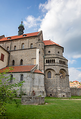 Image showing Old St. Procopius basilica and monastery, town Trebic, Czech Republic