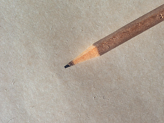 Image showing Pencil over paper