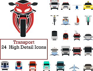 Image showing Transport Icon Set