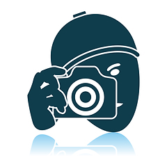 Image showing Detective With Camera Icon