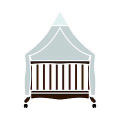 Image showing Crib With Canopy Icon