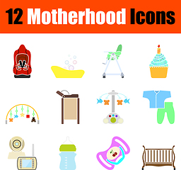 Image showing Motherhood Icon Set