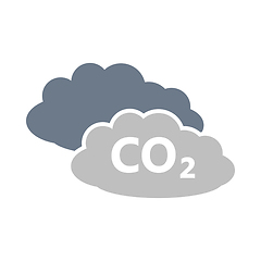 Image showing CO 2 Cloud Icon