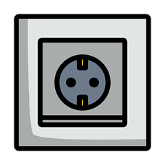 Image showing Europe Electrical Socket Icon