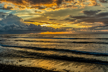 Image showing Idyllic sunset landscape. Tarcoles, Costa Rica