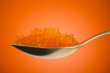 Image showing Salmon roe close up