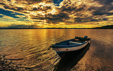 Image showing Idyllic sunset landscape. Tarcoles, Costa Rica