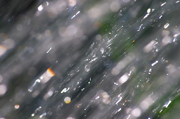 Image showing Water stream captured in the shower