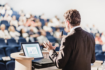 Image showing Speaker at Business Conference and Presentation.