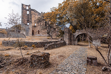 Image showing Fasil Ghebbi, royal castle in Gondar, Ethiopia