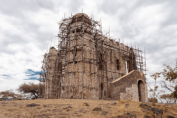 Image showing ruins of Guzara royal palace, Ethiopia Africa