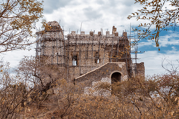 Image showing ruins of Guzara royal palace, Ethiopia Africa