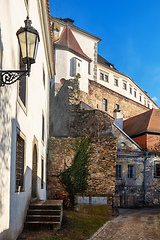 Image showing The old town view in city Jindrichuv Hradec, Czech Republic