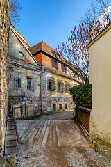 Image showing The old town view in city Jindrichuv Hradec, Czech Republic