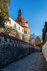 Image showing The old town view in city Jindrichuv Hradec, Czech Republic