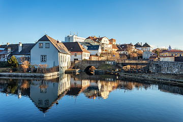 Image showing The old town view in city Jindrichuv Hradec, Czech Republic