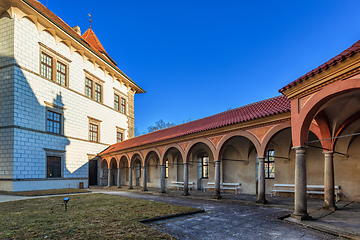 Image showing Rondell Pavilion, Castle Jindrichuv Hradec castle in Czech Republic