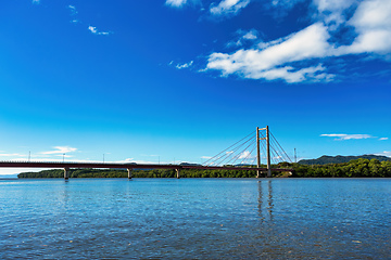 Image showing Bridge Puente La Amistad on Tempisque River, Costa Rica