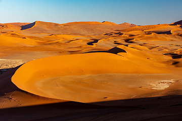 Image showing Arid dry landscape Hidden Vlei in Namibia Africa