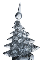 Image showing Ice Christmas Tree on White