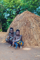 Image showing Most dangerous African Mursi people tribe, Ethiopia, Africa