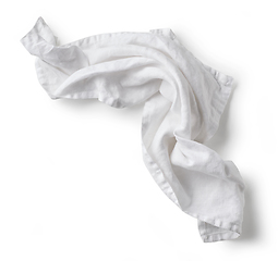 Image showing crumpled cotton napkin