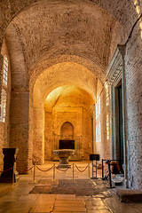 Image showing Interior of ancient basilica Hagia Sophia, Istanbul Turkey