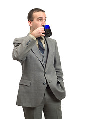 Image showing Businessman Drinking Coffee