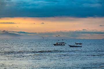 Image showing Idyllic sunset landscape. Tarcoles, Costa Rica