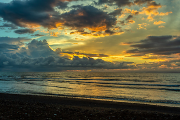 Image showing Idyllic sunset landscape. Tarcoles, Costa Rica