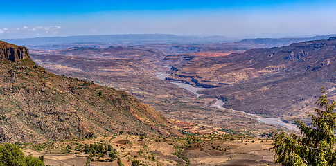 Image showing Mountain landscape with canyon, Ethiopia