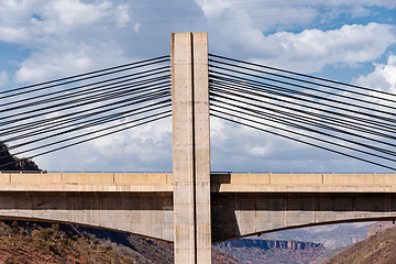 Image showing Old and new bridge across Blue Nile, Ethiopia