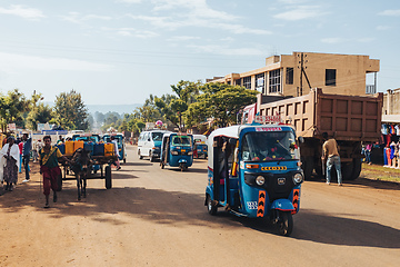 Image showing Ordinary peoples on the street of Dembecha Ethiopia