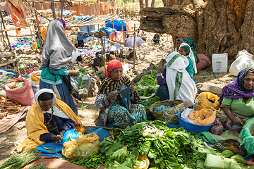 Image showing Ethiopian woman on the street, Ethiopia Africa