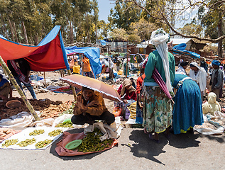 Image showing Ethiopian woman on the street, Ethiopia Africa