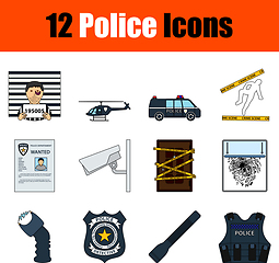 Image showing Police Icon Set