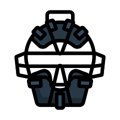 Image showing Baseball Face Protector Icon