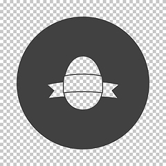 Image showing Easter Egg With Ribbon Icon