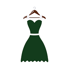 Image showing Elegant Dress On Shoulders Icon