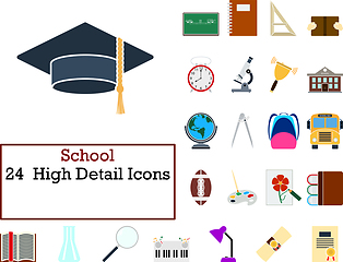 Image showing School Icon Set